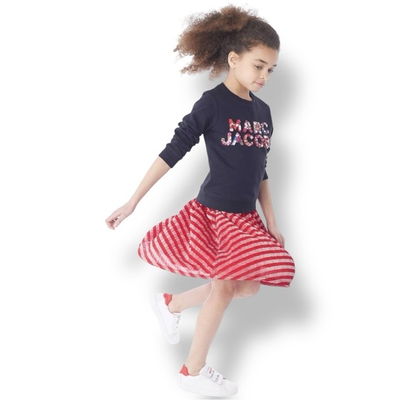 Little Marc Jacobs | Pleated Metallic Skirt (6) - Picture 8 of 8